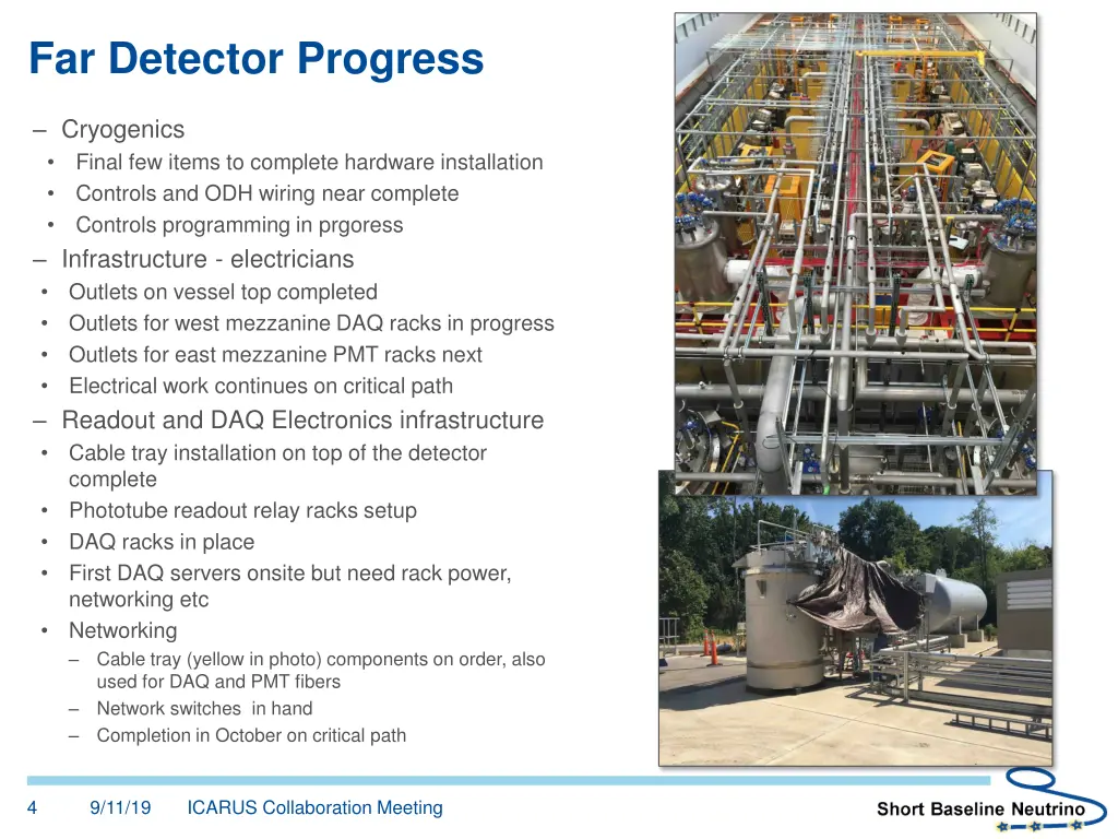 far detector progress