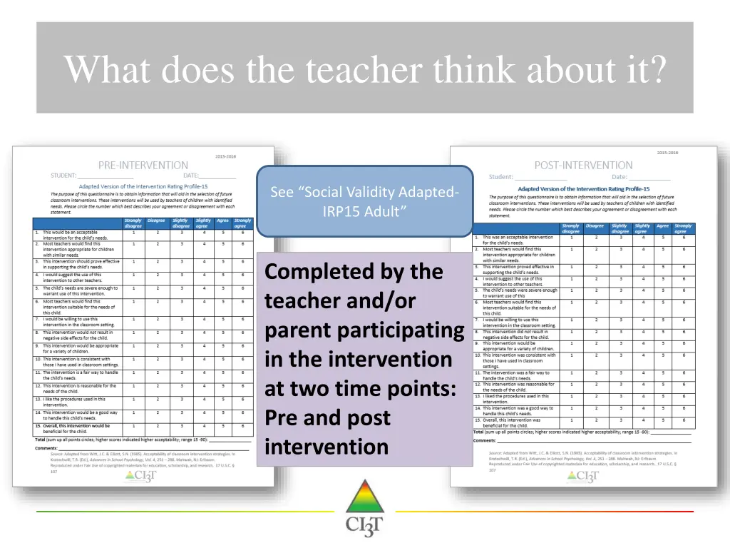 what does the teacher think about it