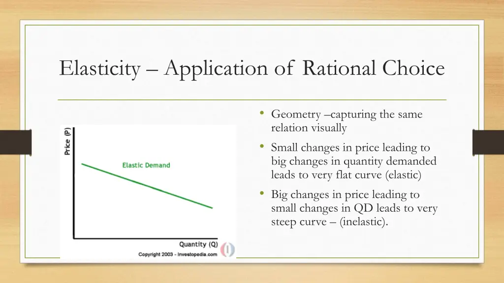 elasticity application of rational choice 11