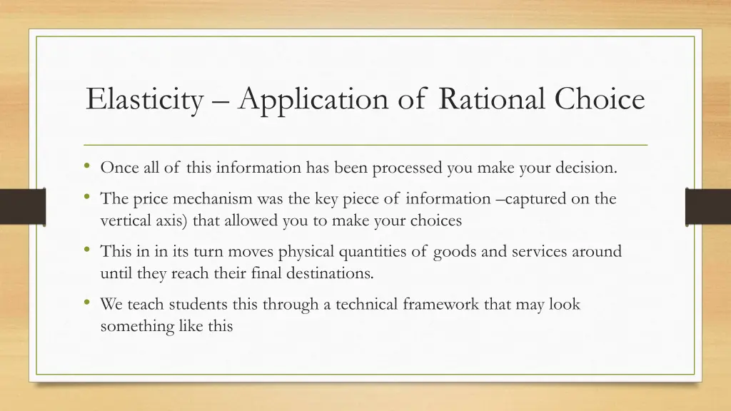 elasticity application of rational choice 4