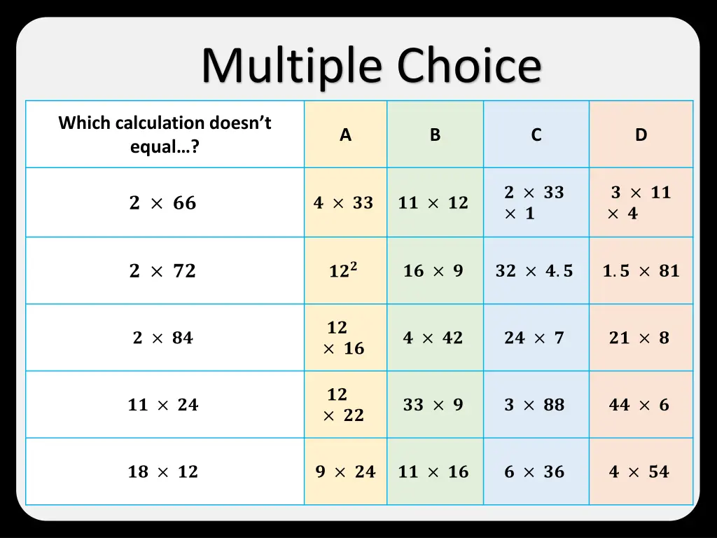multiple choice 5