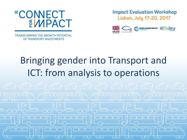 bringing gender into transport and ict from