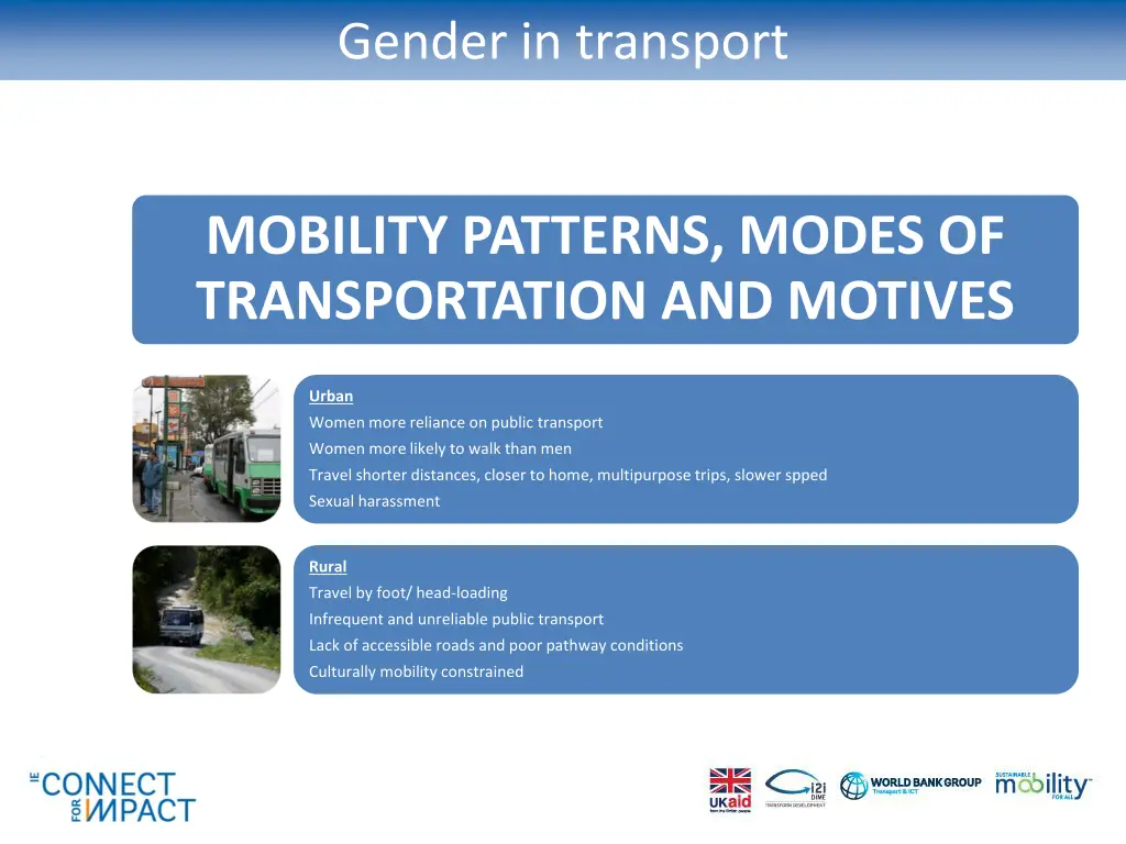 gender in transport