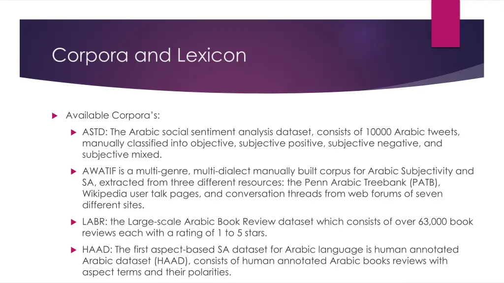 corpora and lexicon 2