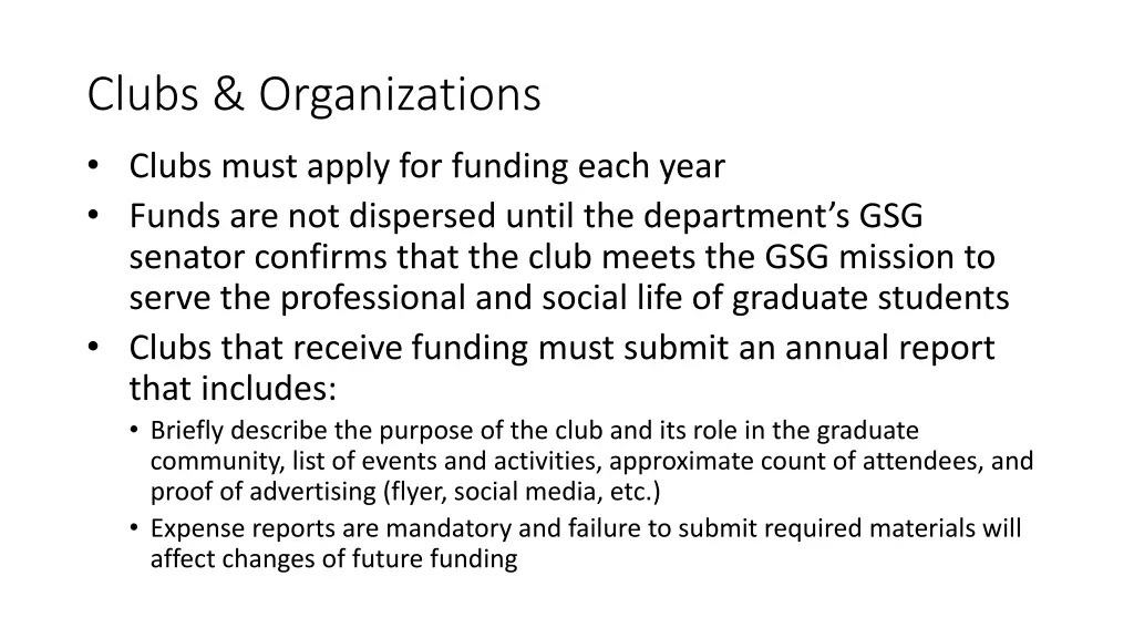 clubs organizations 2