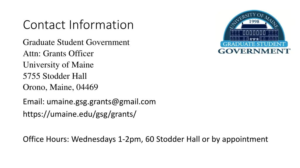 contact information