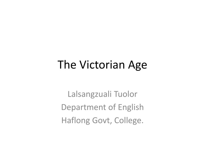 the victorian age