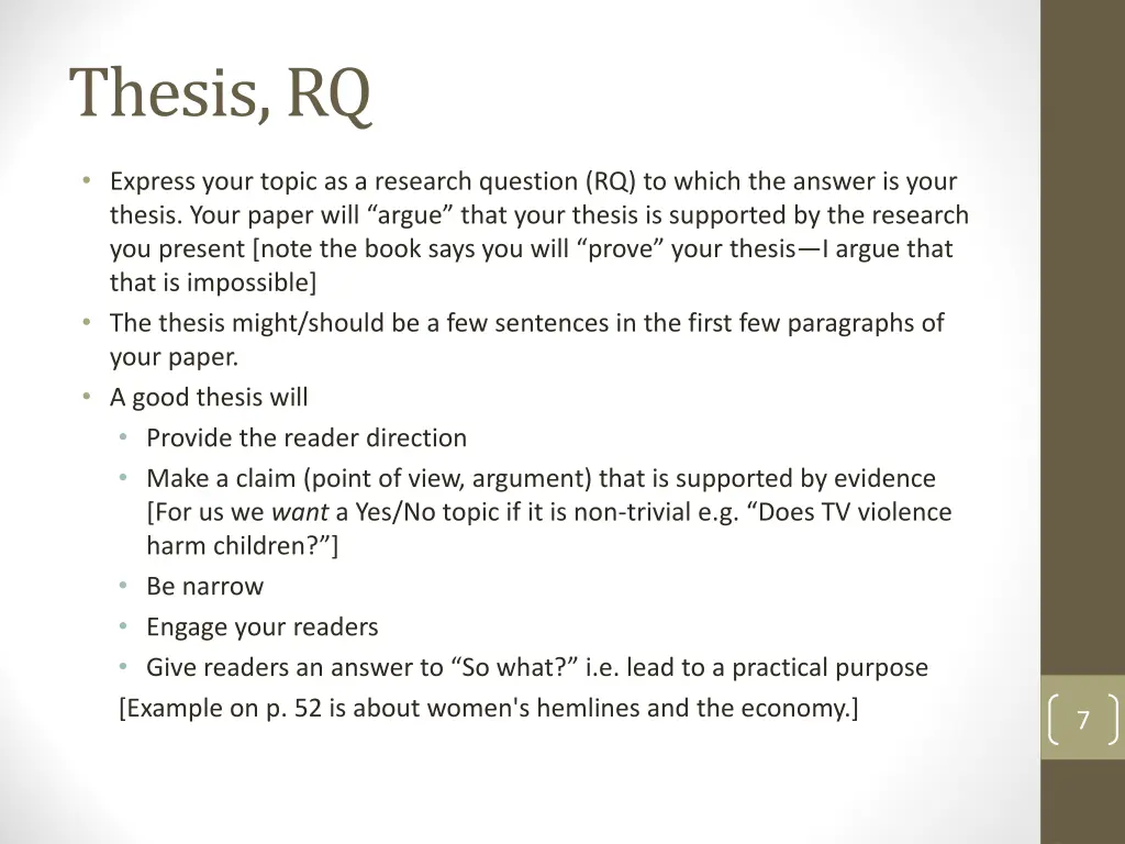 thesis rq