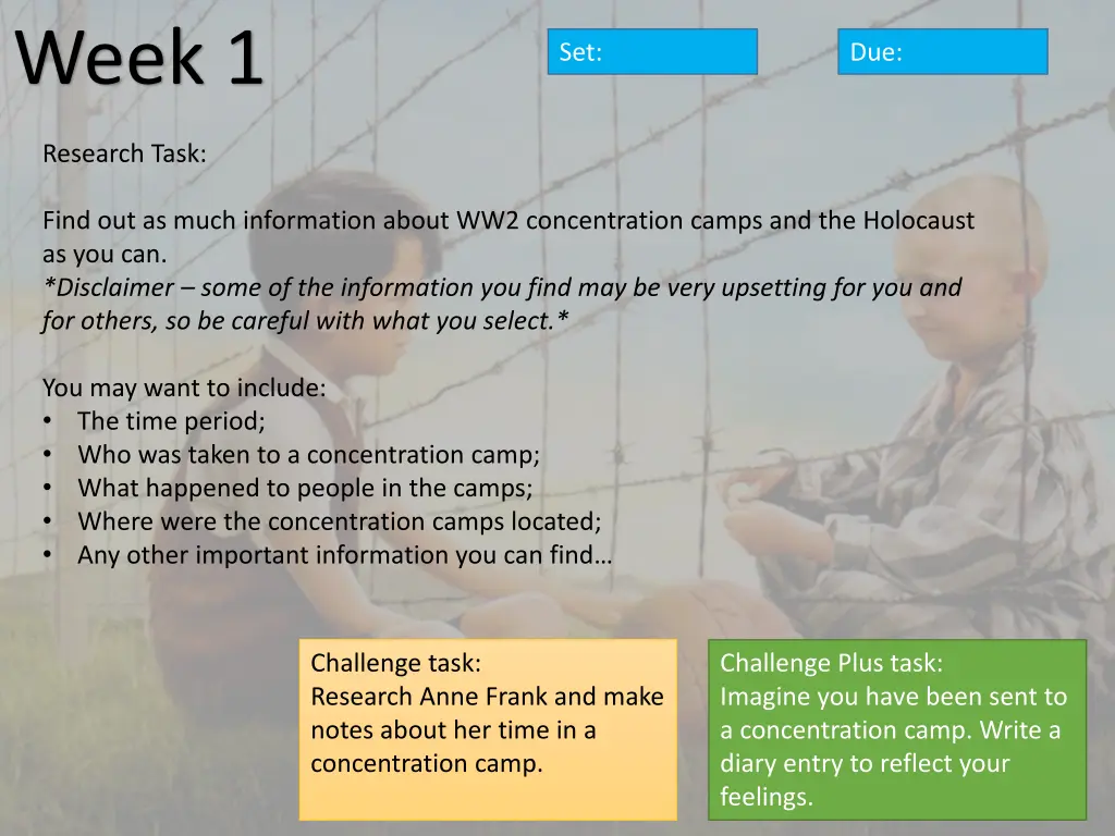 week 1