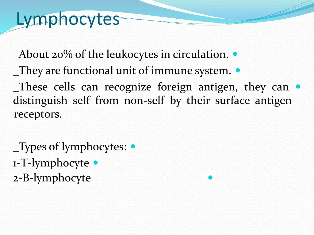 lymphocytes