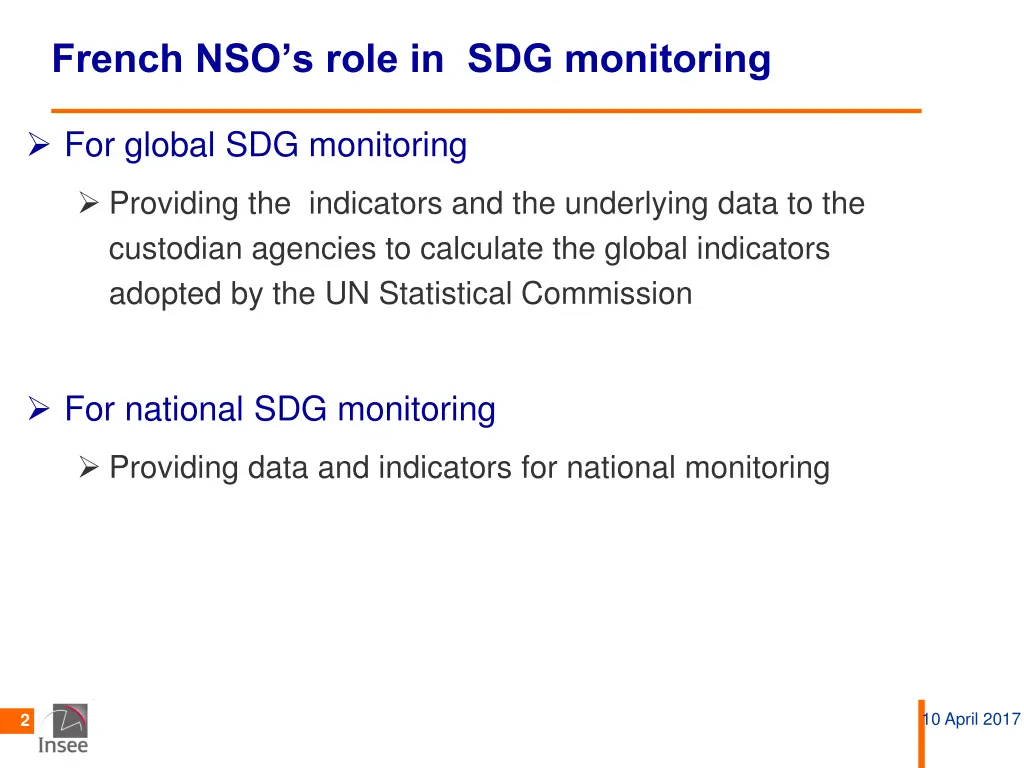 french nso s role in sdg monitoring