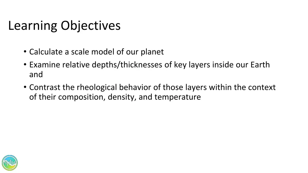 learning objectives 1