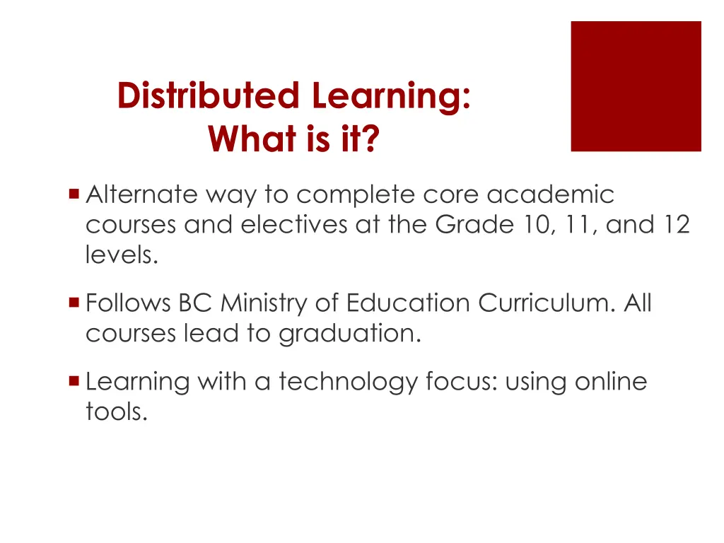 distributed learning what is it