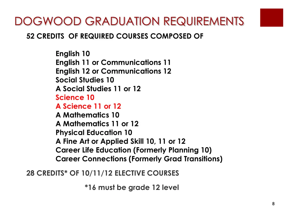 dogwood graduation requirements 3