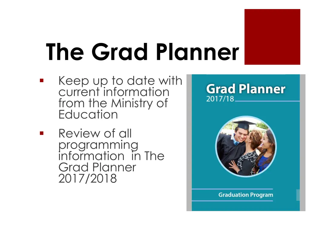 the grad planner