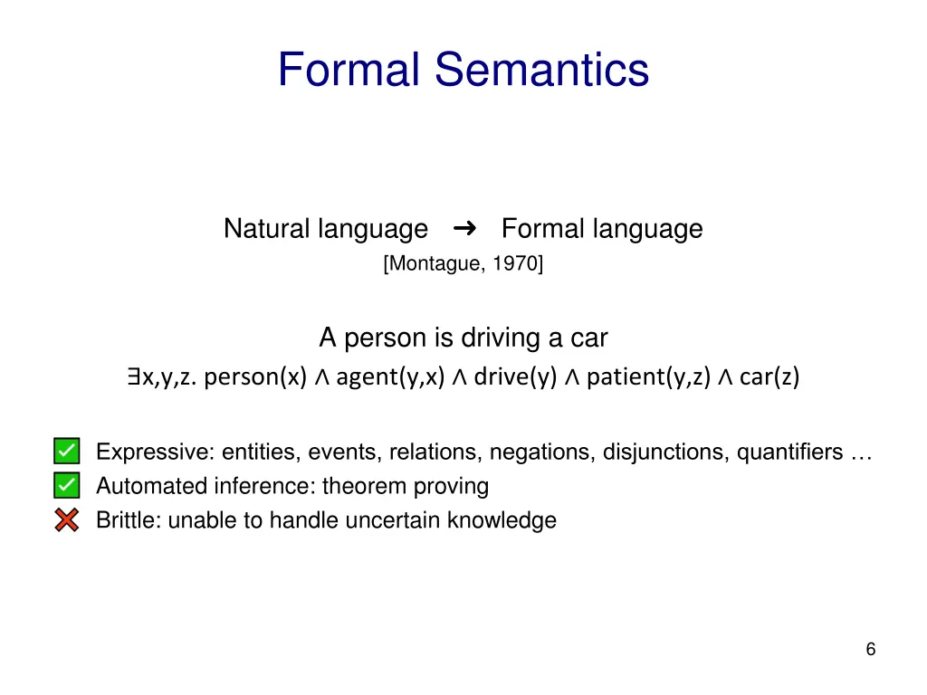 formal semantics