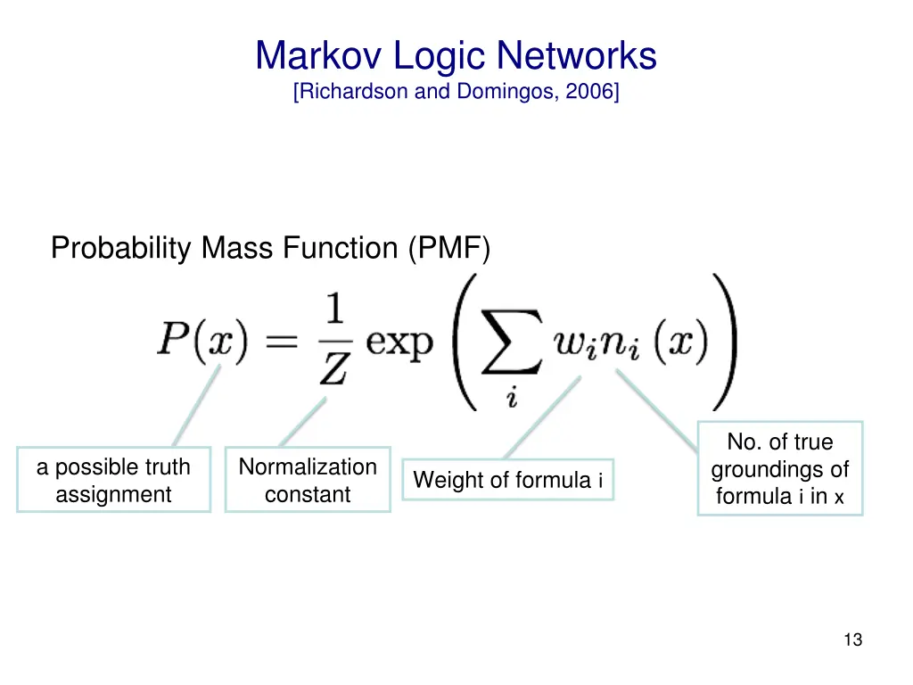 markov logic networks richardson and domingos 2006 1