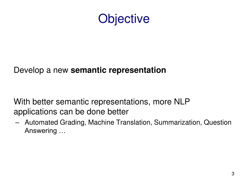 objective