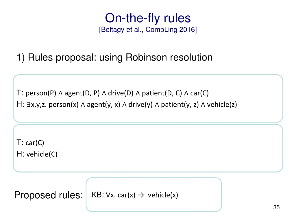 on the fly rules beltagy et al compling 2016 2