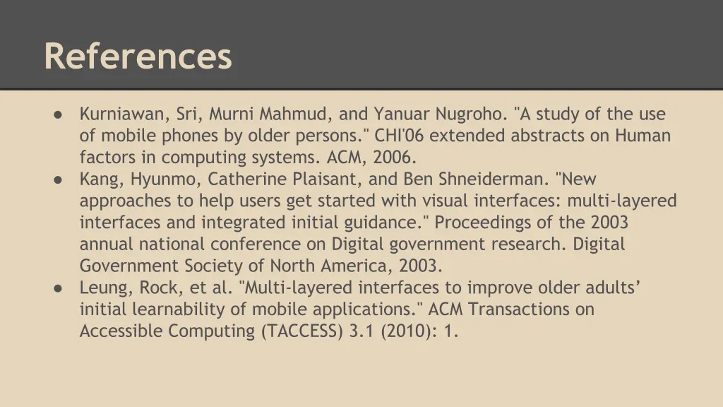 references