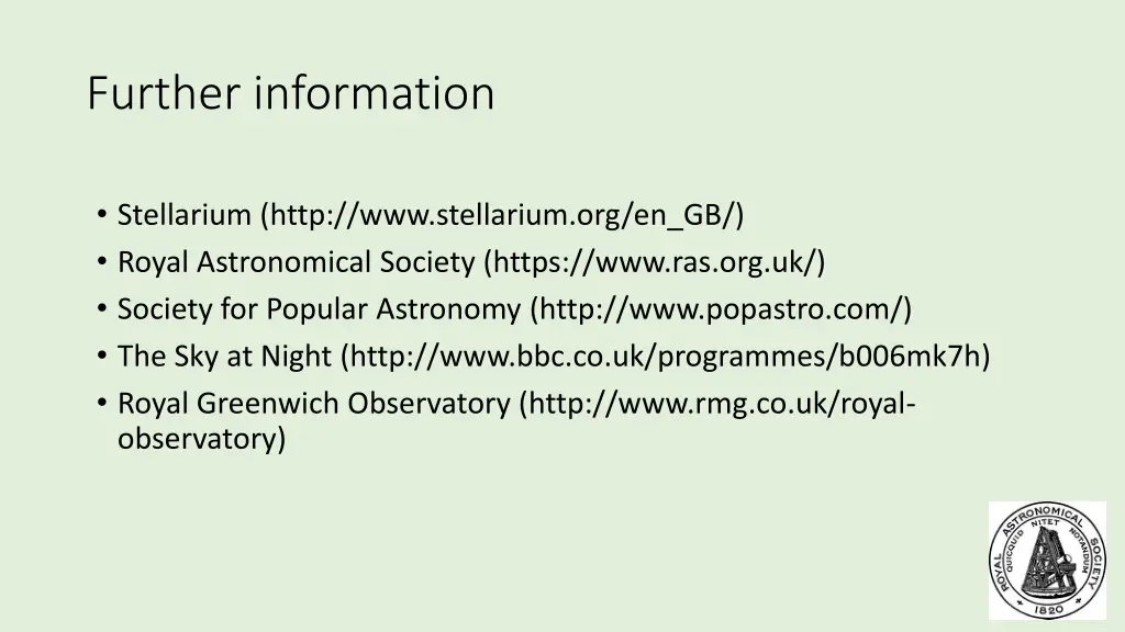 further information