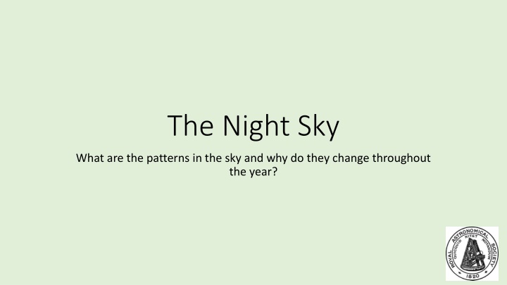 the night sky