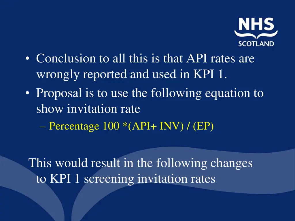 conclusion to all this is that api rates