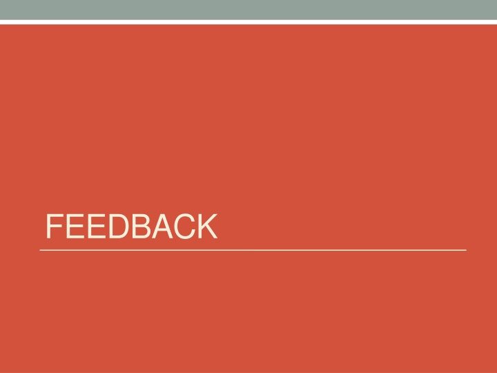 feedback