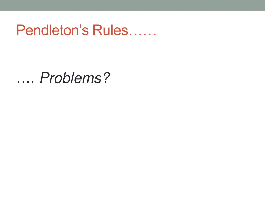 pendleton s rules