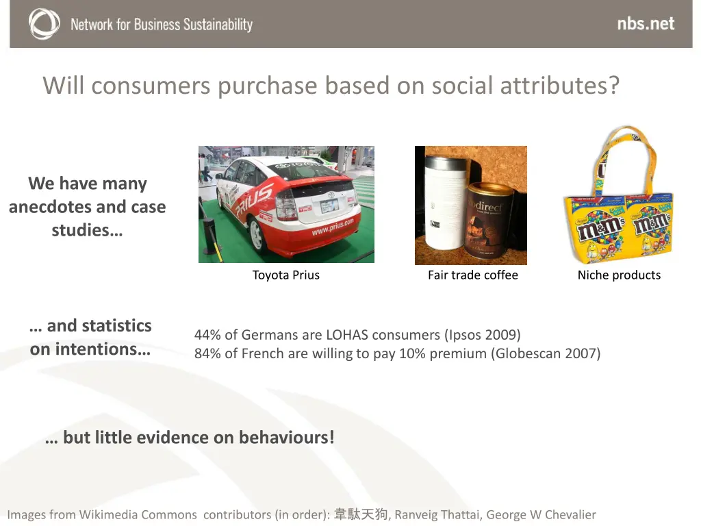 will consumers purchase based on social attributes