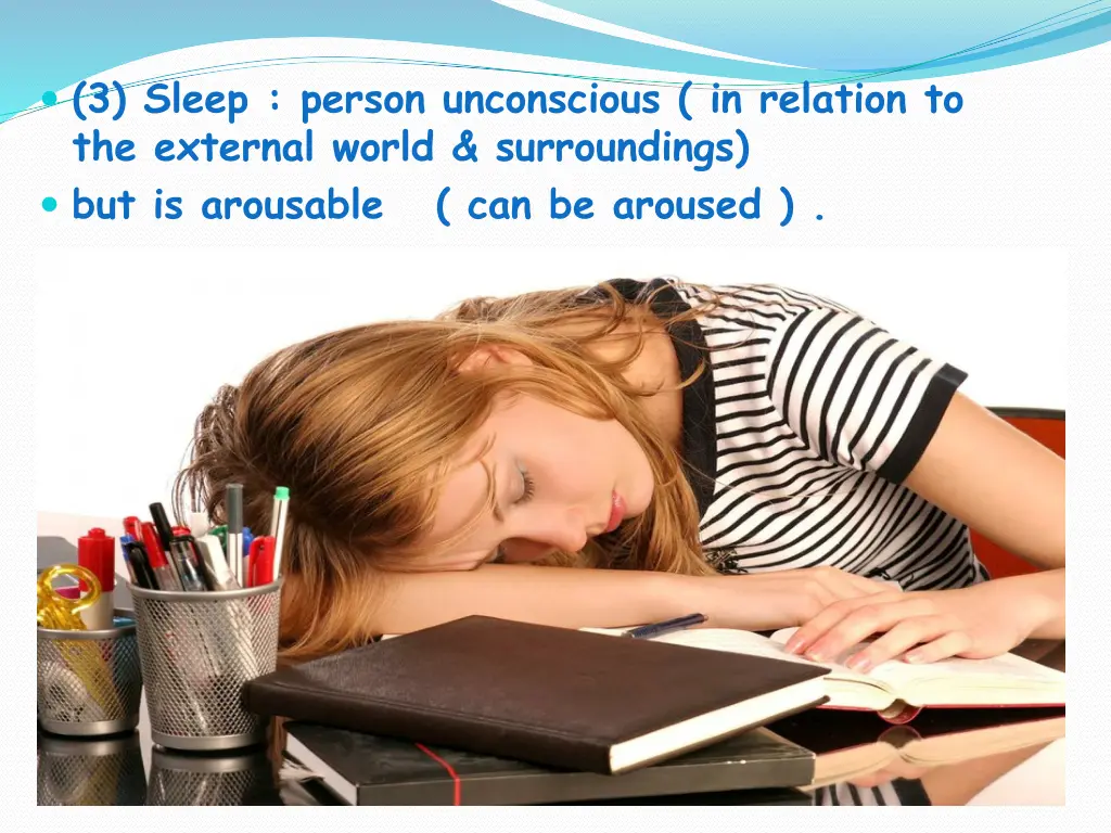 3 sleep person unconscious in relation
