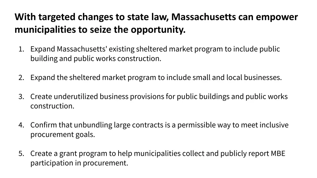 with targeted changes to state law massachusetts