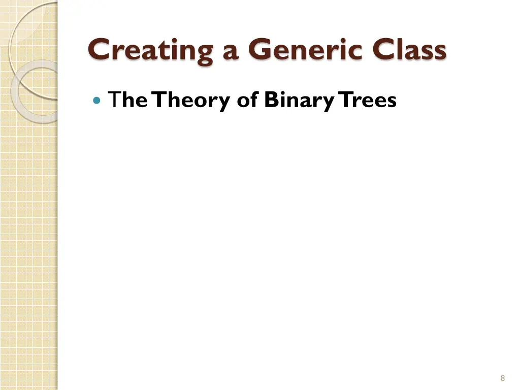 creating a generic class