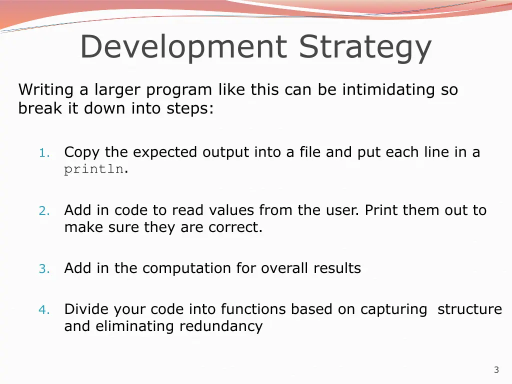 development strategy