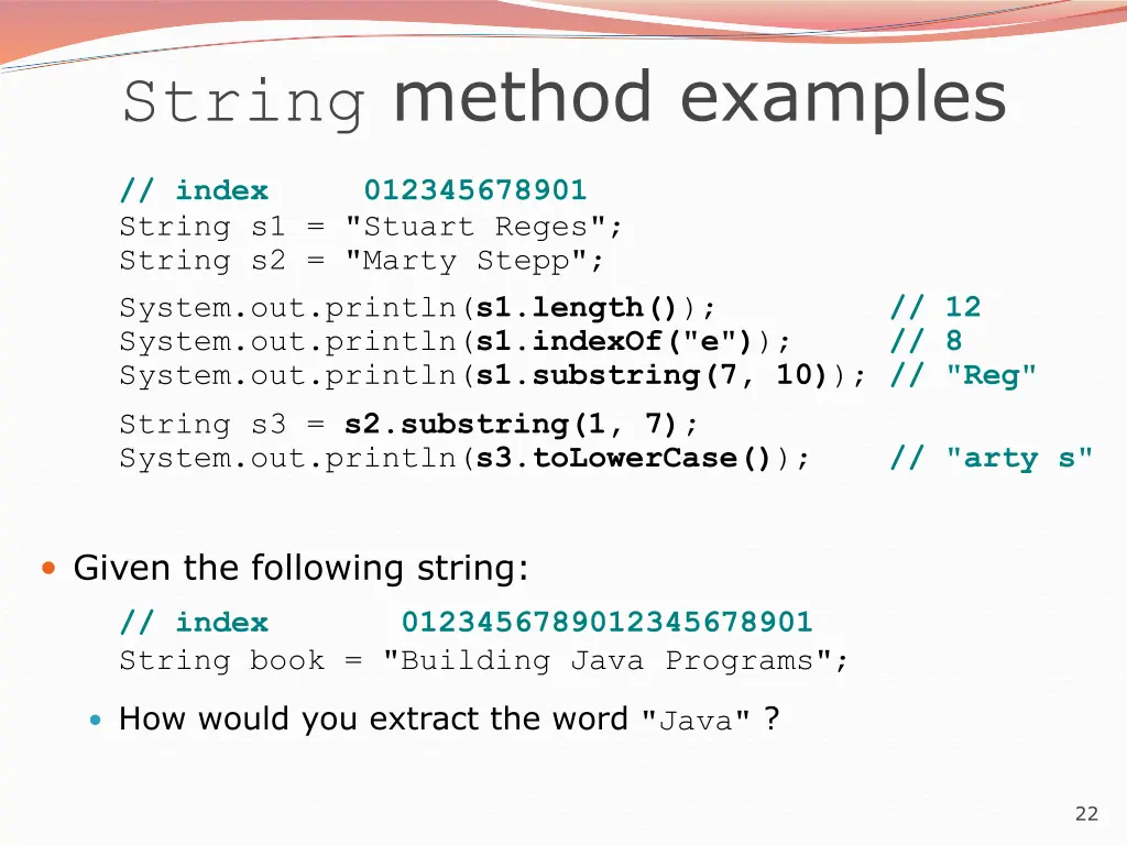 string method examples