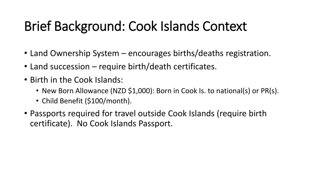 brief background cook islands context brief 2
