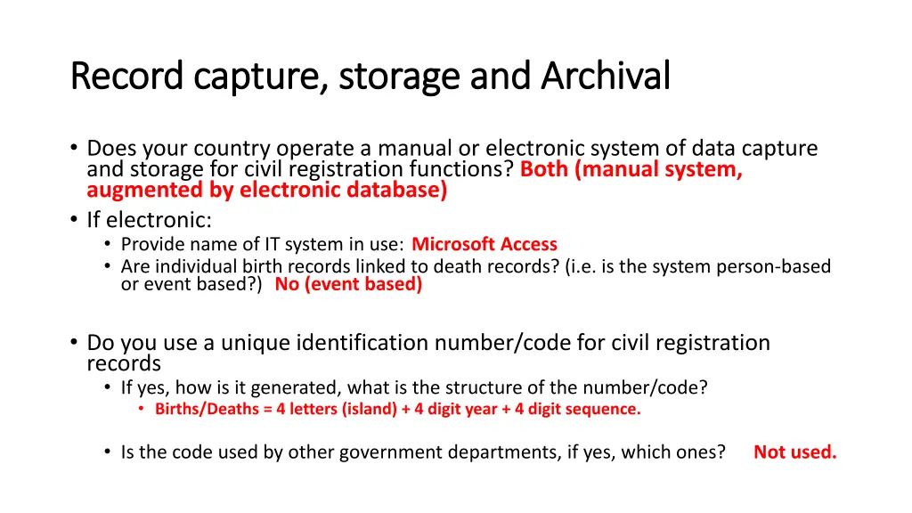 r record capture storage and archival ecord