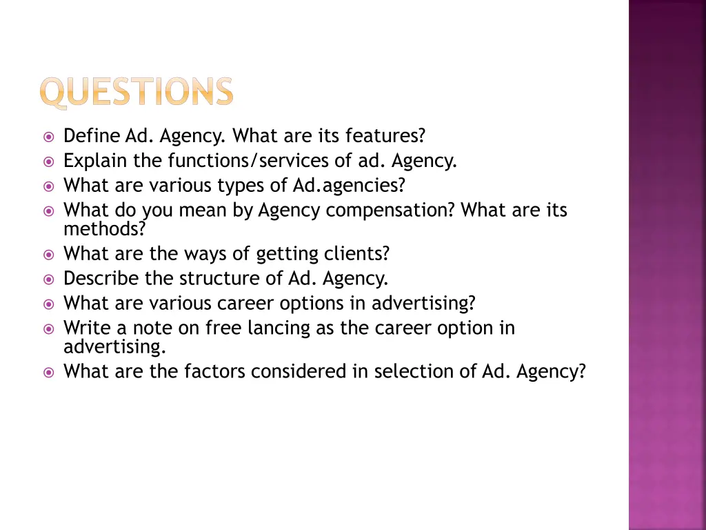 questions