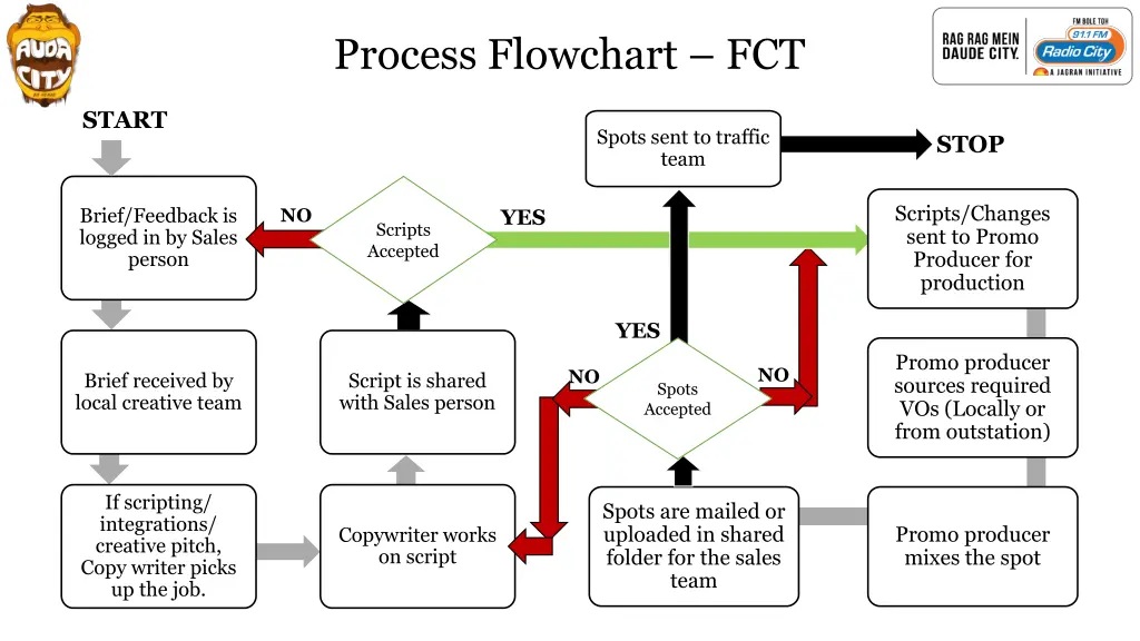 process flowchart fct