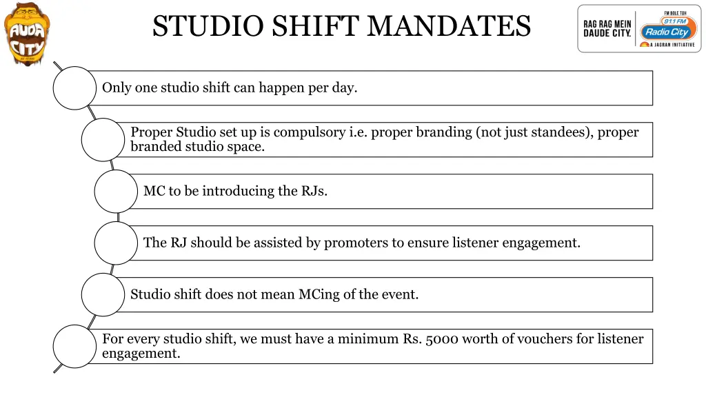 studio shift mandates 1