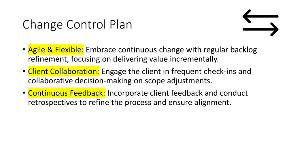 change control plan