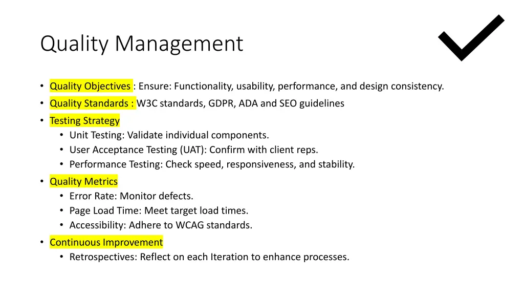 quality management