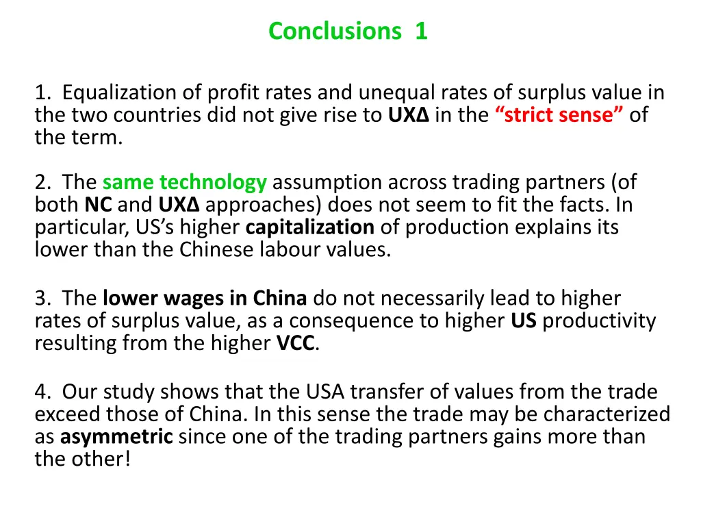 conclusions 1