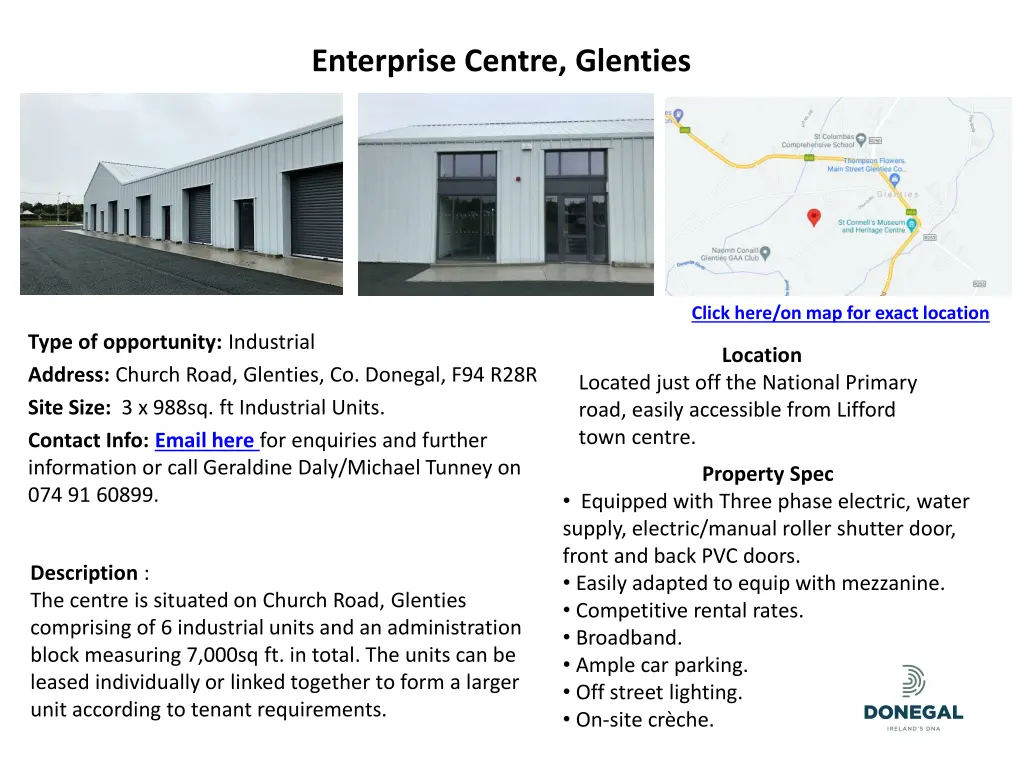 enterprise centre glenties