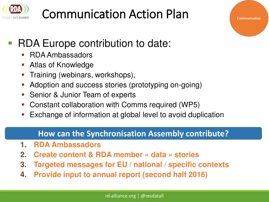 communication action plan communication action 1
