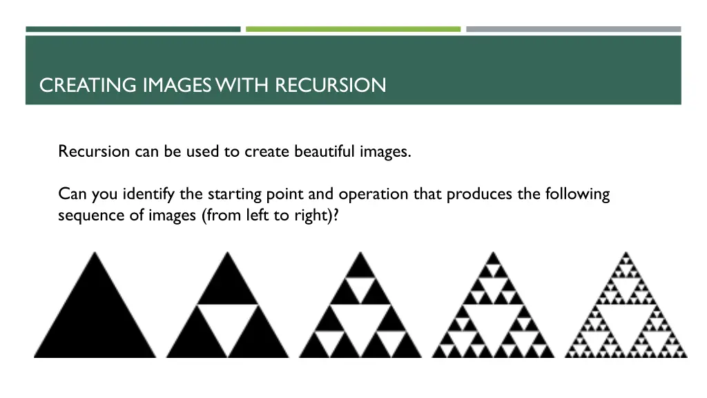 creating images with recursion