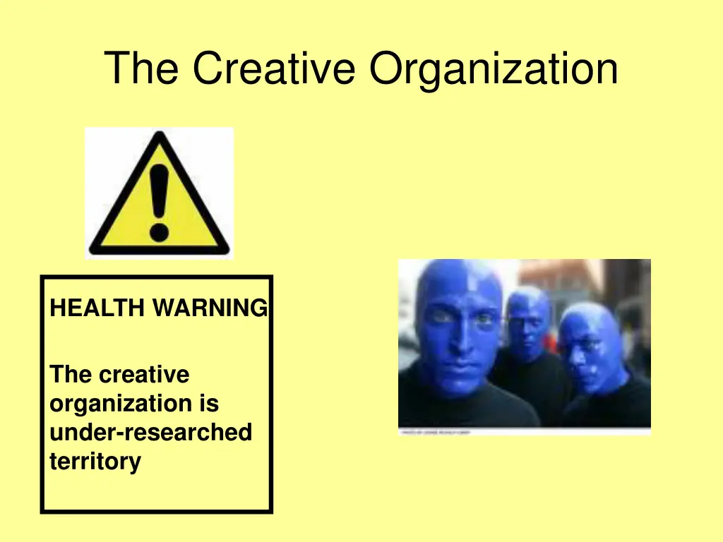 the creative organization