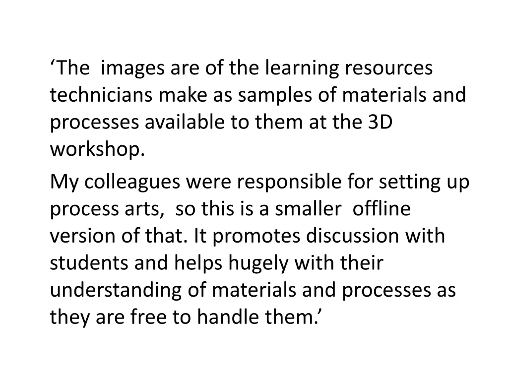 the images are of the learning resources