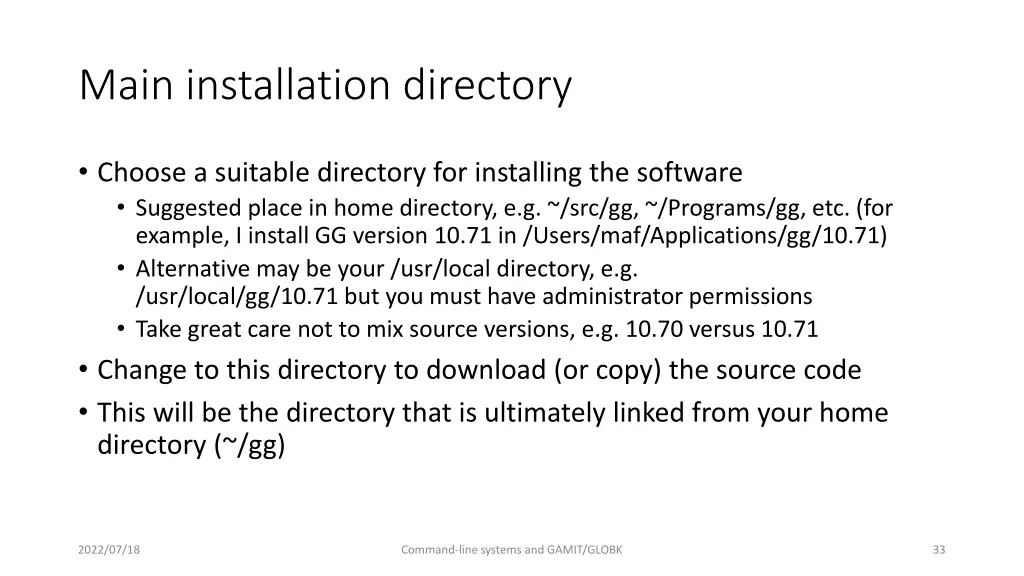 main installation directory 1
