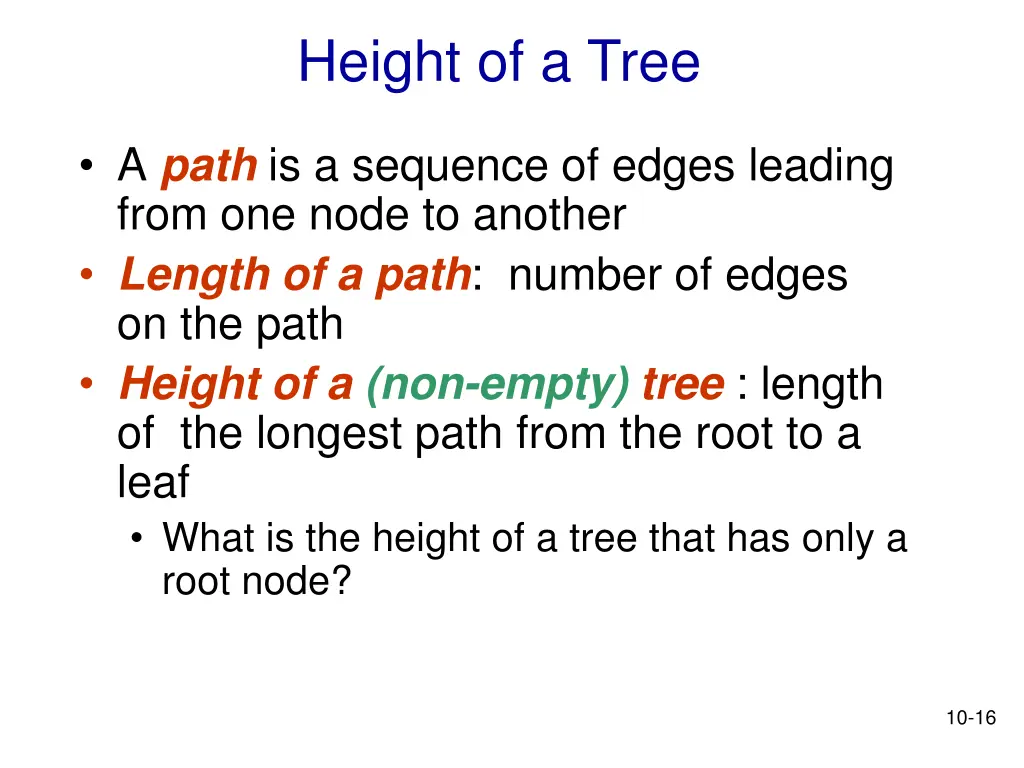 height of a tree